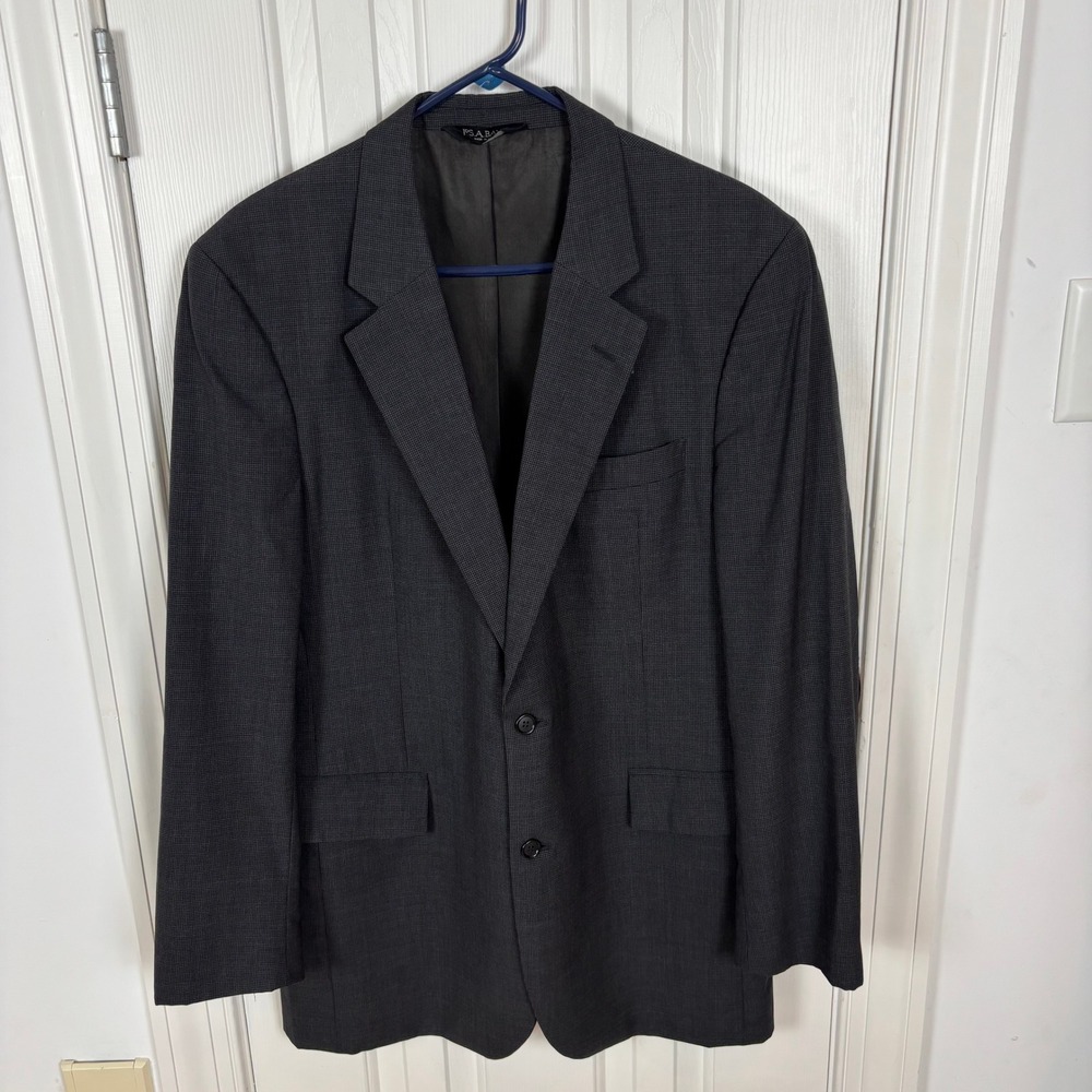Jos A Bank Men's 40L‎ Gray 100% Wool Blazer Sport Coat Business Casual Career